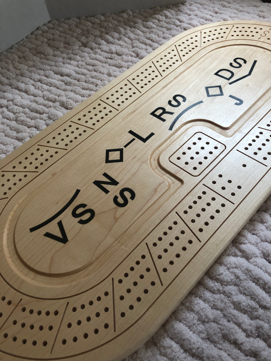 Custom large Cribbage Board