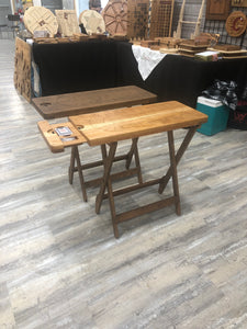 Clear UV Coat  Cherry Camping Crib Table