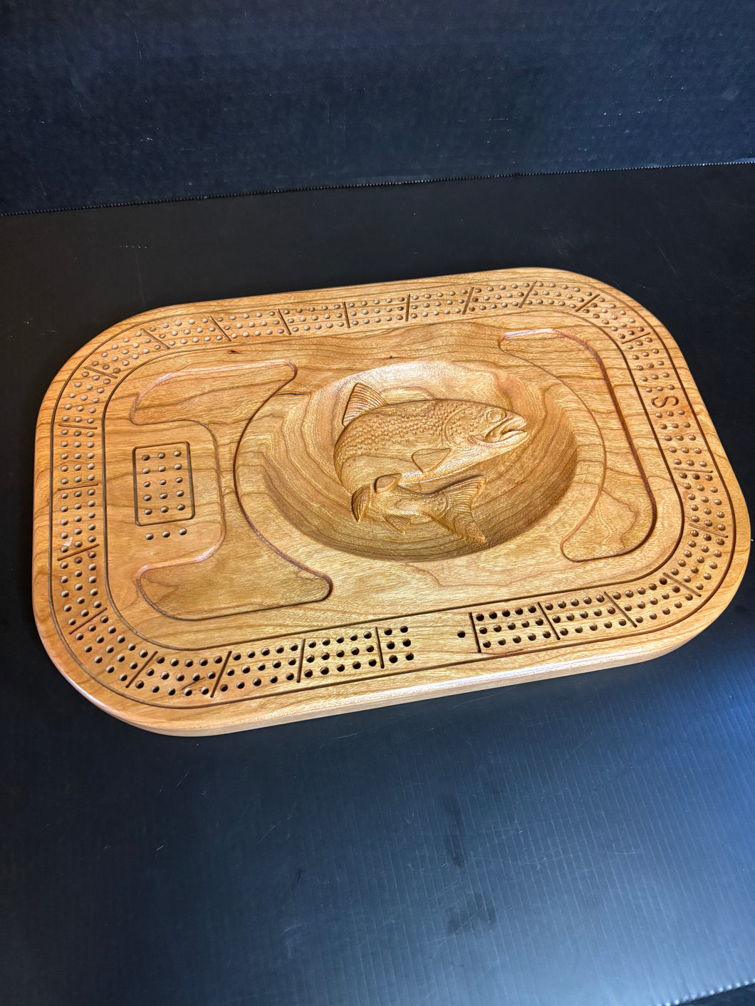 3D trout Crib Board