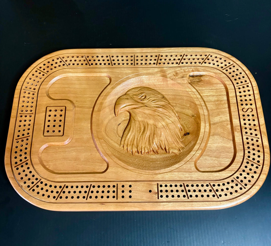 3D Eagle cherry Crib Board