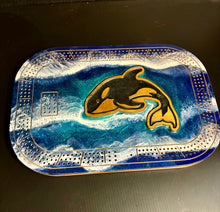 Load image into Gallery viewer, Beach Wave Whale Crib Board
