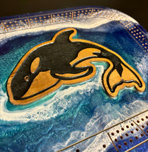 Load image into Gallery viewer, Beach Wave Whale Crib Board
