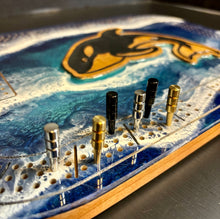 Load image into Gallery viewer, Beach Wave Whale Crib Board
