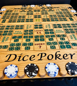 Dice Poker Green Resin Dice
