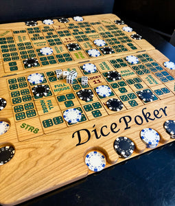 Dice Poker Green Resin Dice