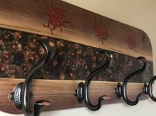 Load image into Gallery viewer, Coat Rack with epoxy river
