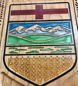 Alberta Provincial Shield Cribboard