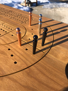 Clear UV Coat  Cherry Camping Crib Table