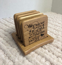 Load image into Gallery viewer, Cherry Wood Family Coasters
