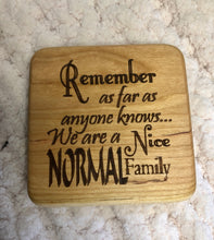 Load image into Gallery viewer, Cherry Wood Family Coasters
