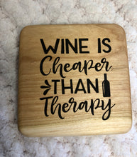 Load image into Gallery viewer, Cherry Wood Sassy Coasters
