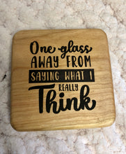 Load image into Gallery viewer, Cherry Wood Sassy Coasters
