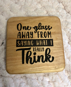 Cherry Wood Sassy Coasters