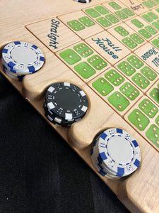 Dice Poker maple wood