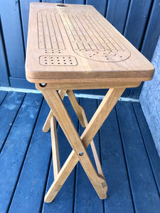 Pine Stain Cherry Camping Crib Table