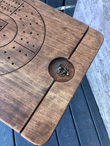 Walnut stain Camping Crib Table