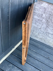 Walnut stain Camping Crib Table