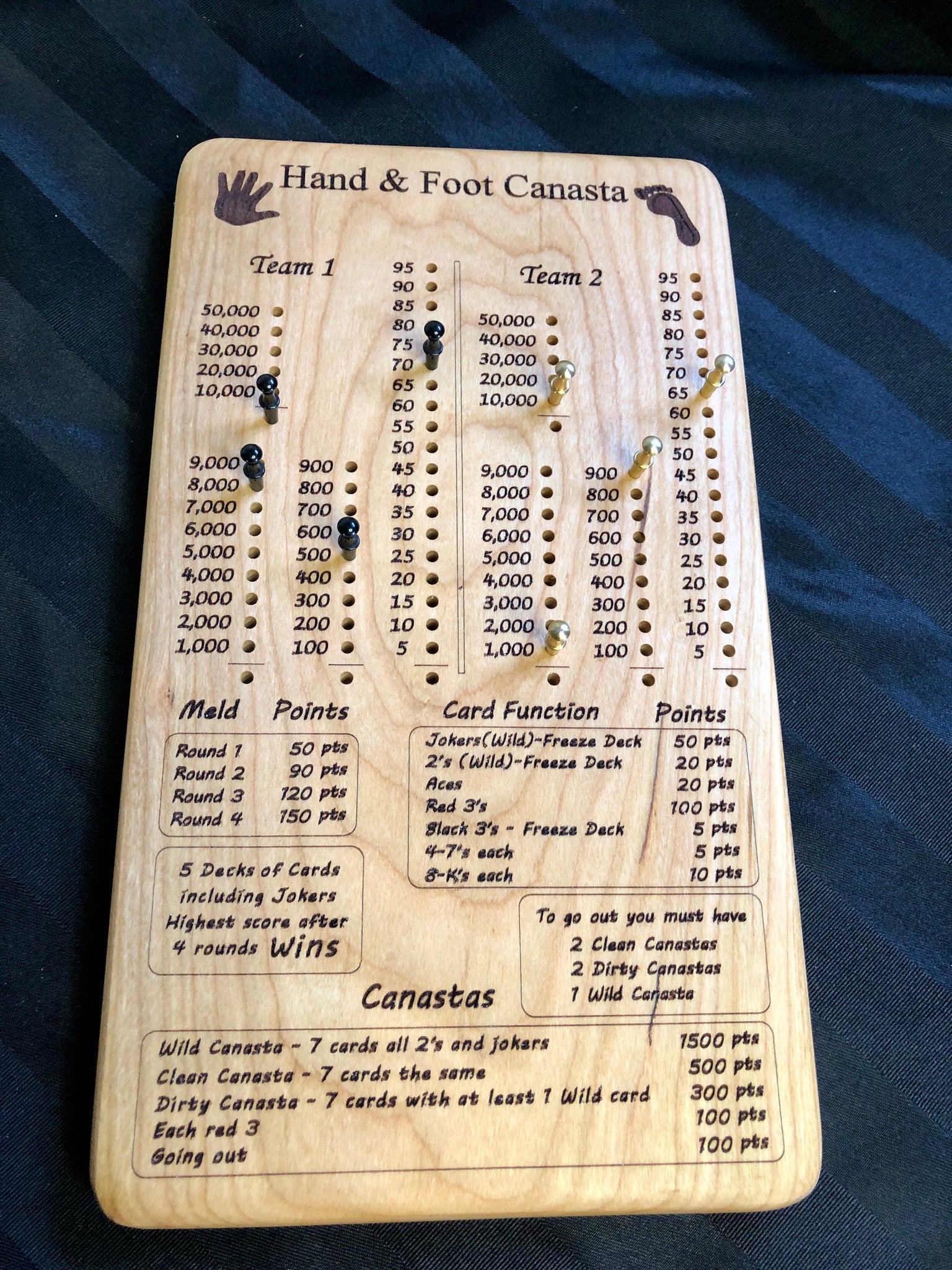 Hand and Foot Canasta Board – Prairiecnc