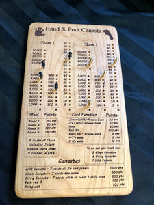 Hand and Foot Canasta Board