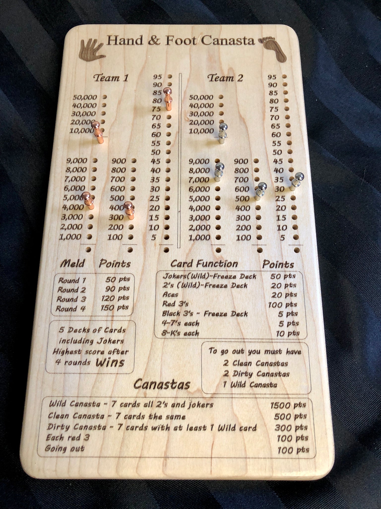 Hand And Foot Canasta Board Prairiecnc hand-and-foot-canasta-board-prairiecnc