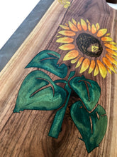 Load image into Gallery viewer, Large Sunflower Bee charcuterie board
