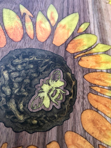 Large Sunflower Bee charcuterie board