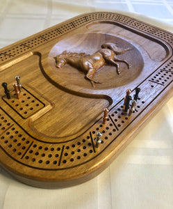 3D Walnut Horse Crib Board