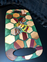 Load image into Gallery viewer, Large Hexagon bee charcuterie board

