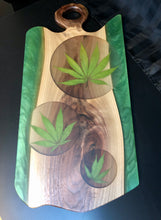 Load image into Gallery viewer, Large Marijuana charcuterie river board
