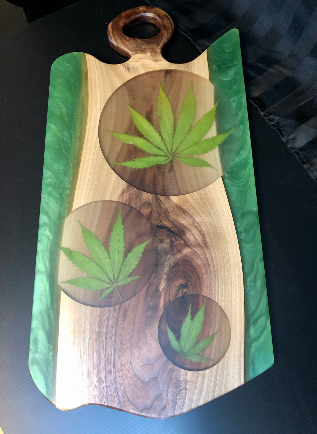 Large Marijuana charcuterie river board