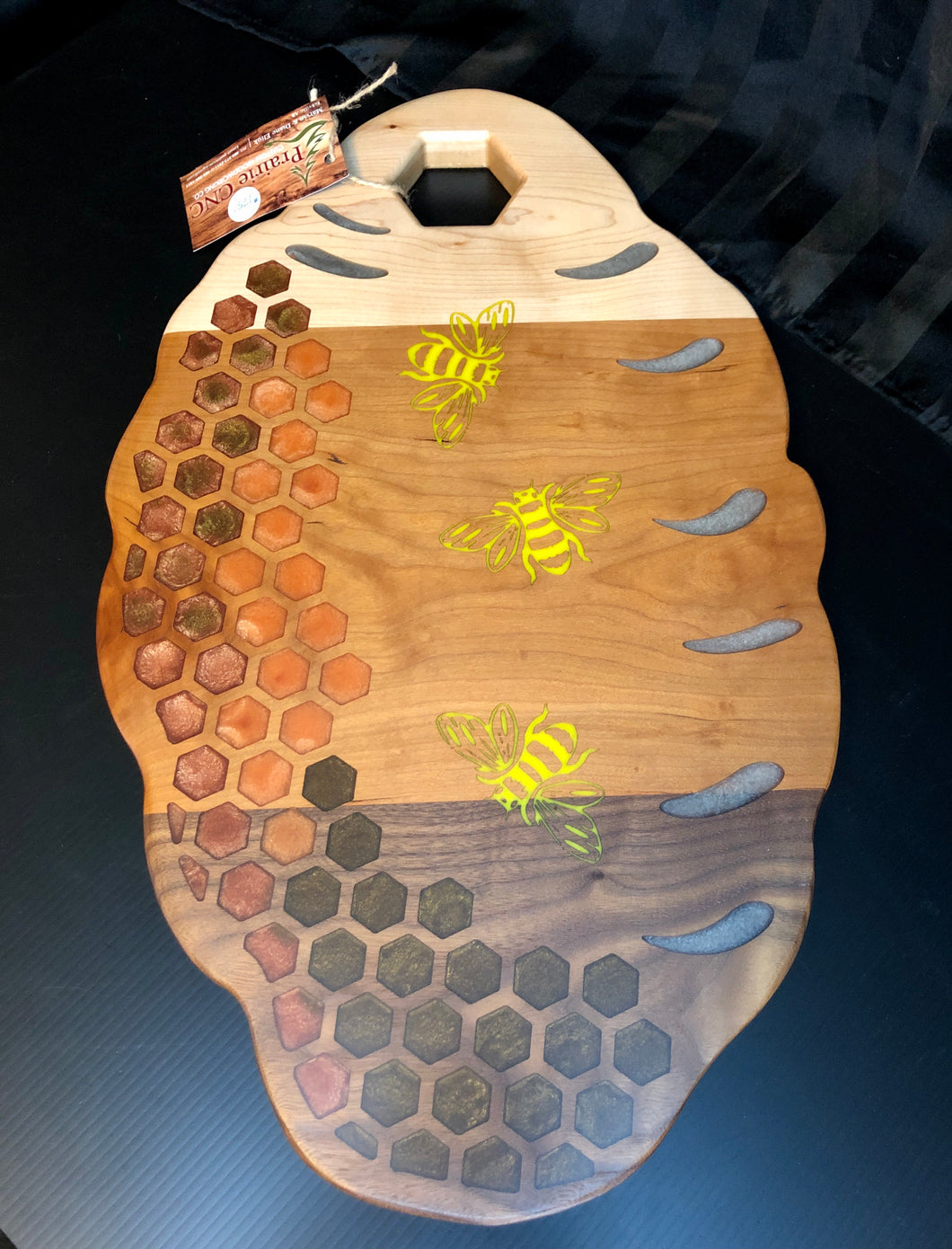 Large Wood Beehive charcuterie Board