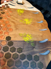 Load image into Gallery viewer, Large Wood Beehive charcuterie Board
