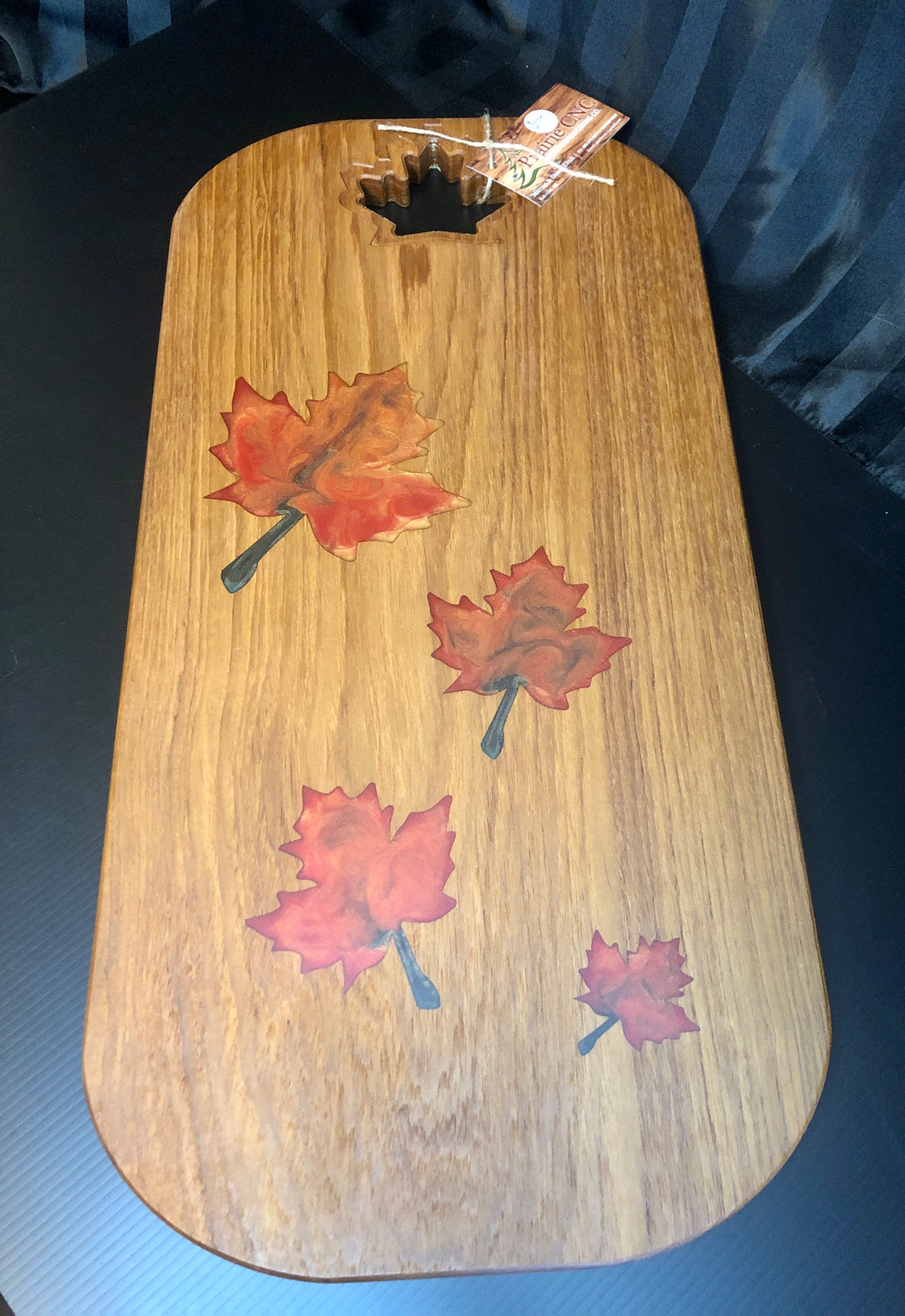 Large teak wood charcuterie board