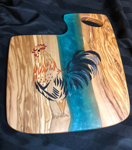 Small Rooster Charcuterie Board