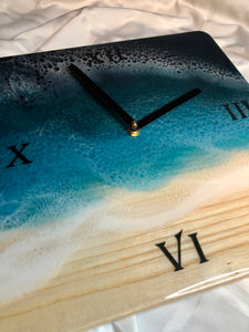 Beach wave clock