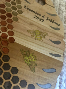 Custom Bee Hive Charcuterie Board